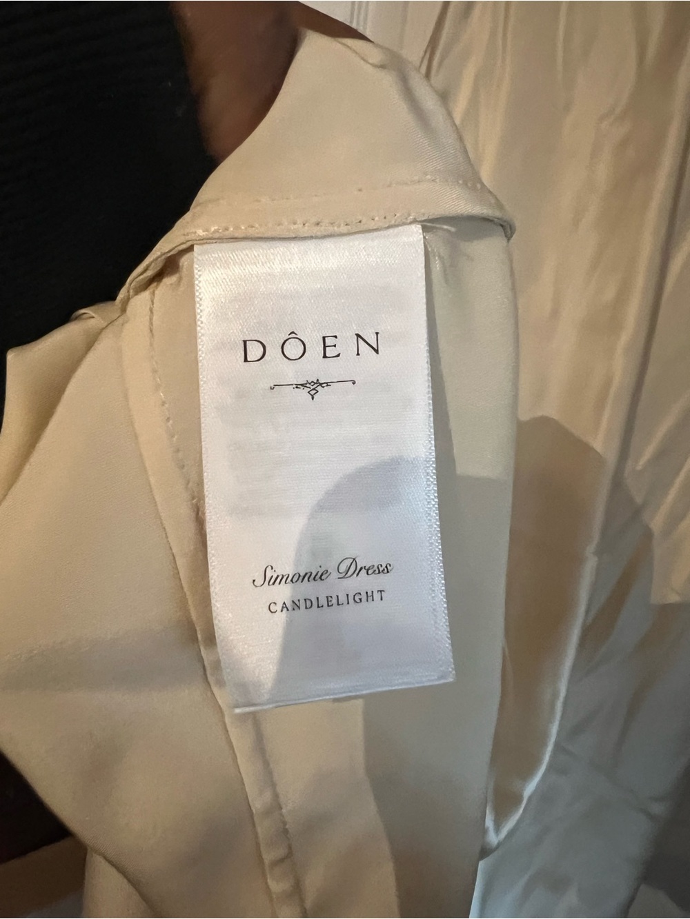 NWT Doen Simonie Dress in Ivory Silk Size Medium - Picture 6 of 11